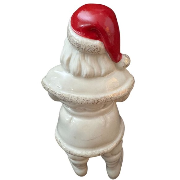 Lenox Santas Macy's Gift Figurine 2015 Santa Claus With Gift Box 7" Tall Porcela - Picture 6 of 8